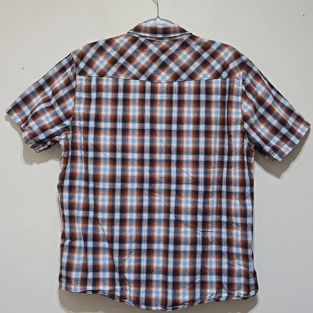 Ariat Retro Fit Men's Casual Plaid Snap Down Short Sleeve Shirt